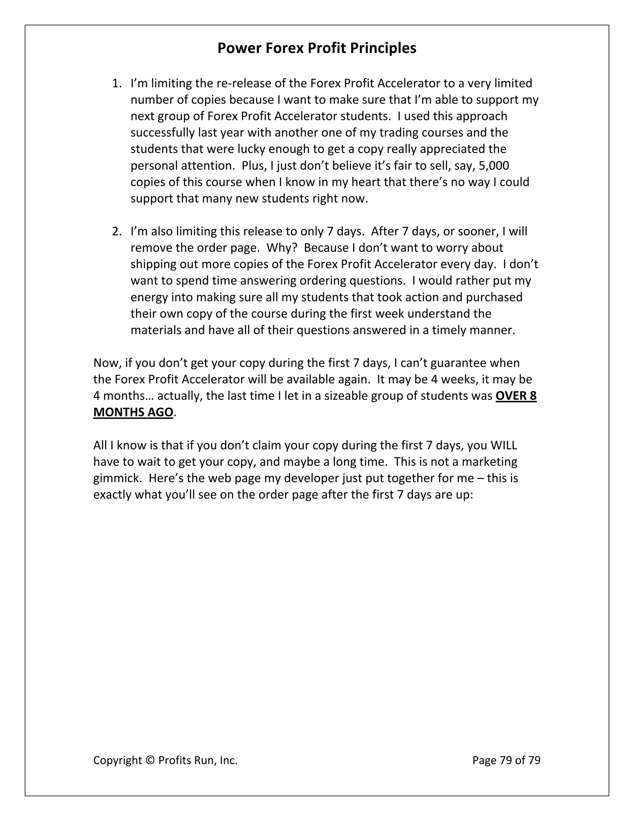 Power Forex Profit Principle