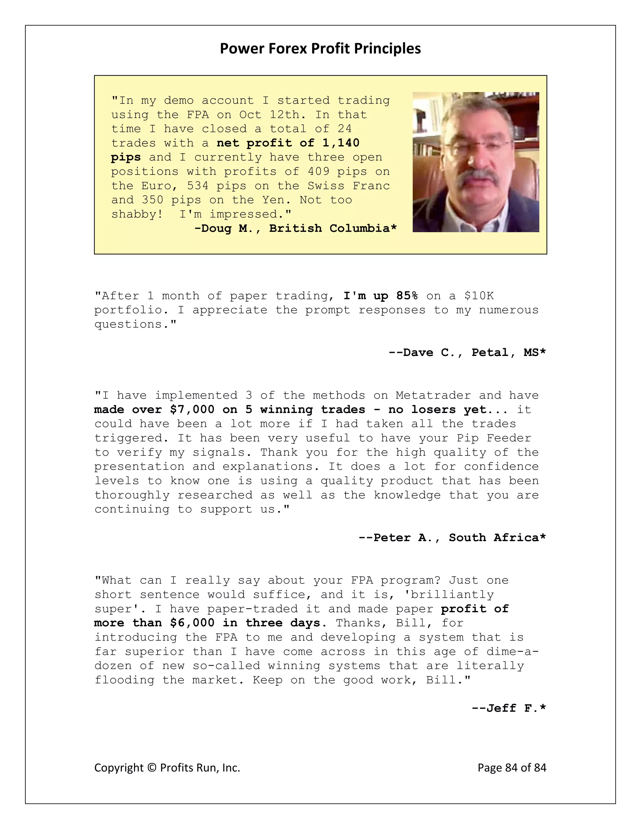 Power Forex Profit Principle