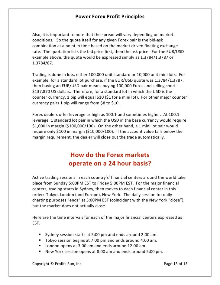 Forex principles