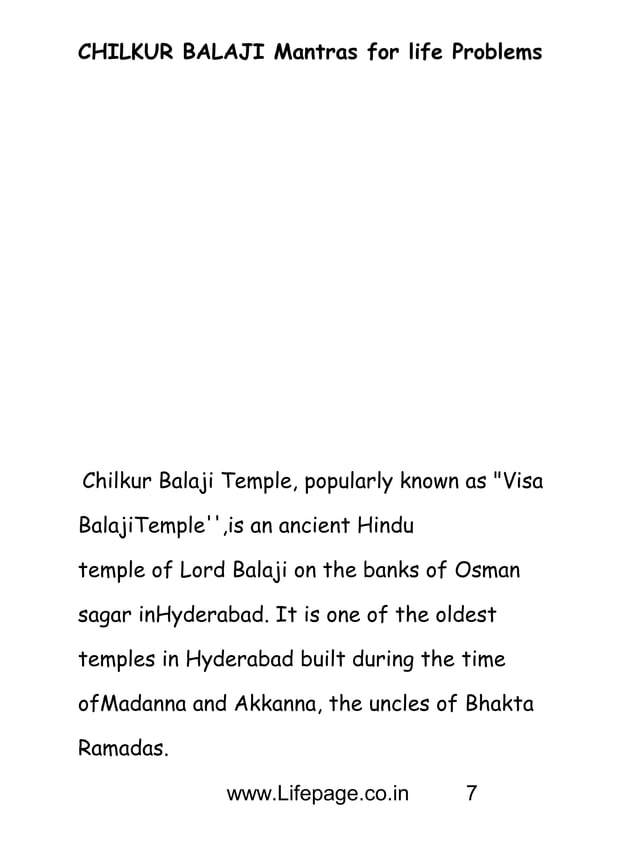 Powerful balaji mantras ,Most …