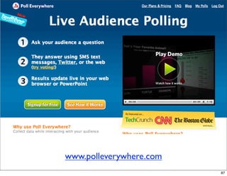 www.polleverywhere.com
                         87
 