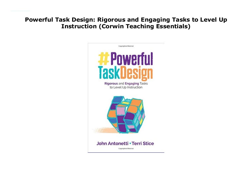 Powerful Task Design: Rigorous and Engaging Tasks to Level Up ...