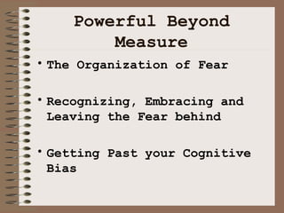 Powerful Beyond Measure | PPT