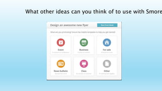 What other ideas can you think of to use with Smore
 