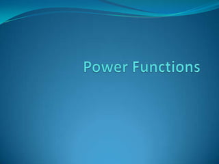 Power Functions 