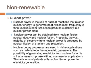 Introduction to Power Generation | PPTX