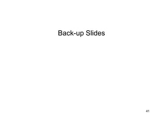 Back-up Slides 
41  