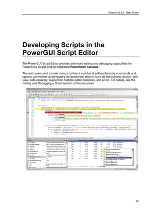 Powergui Script Power gui 3.5_userguide. Powershell for windows | PDF