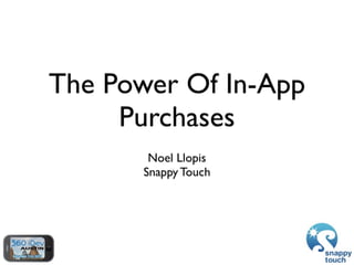 The Power Of In-App Purchases
