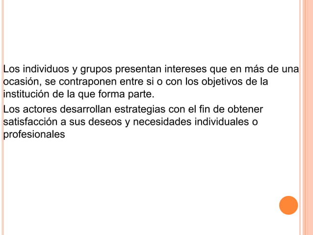 Power Point capitulo n°3 "Actores, Instituciones Y Conflictos de G