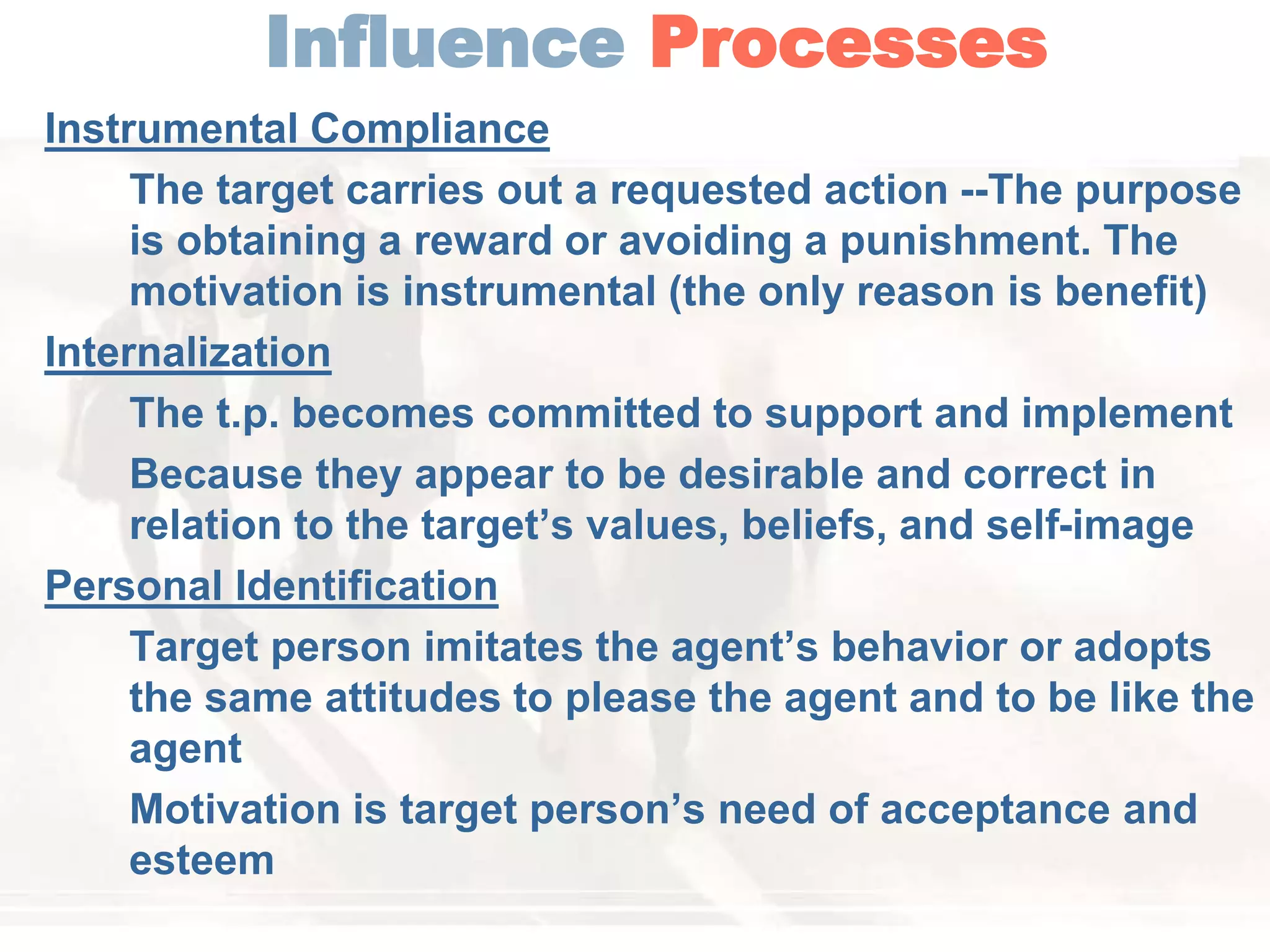 Avoiding Influence Power & influence | PPT