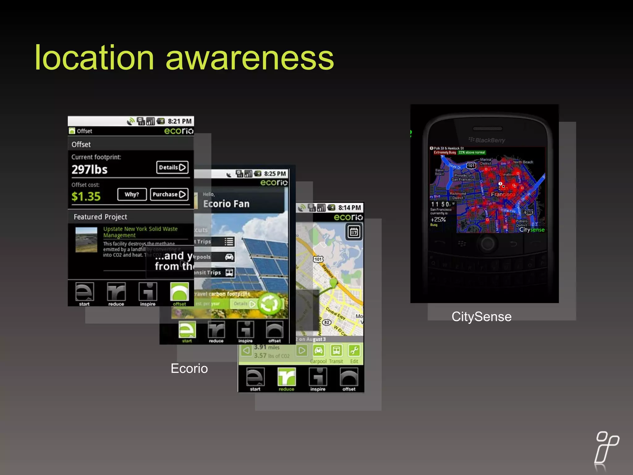 location awareness Ecorio CitySense 