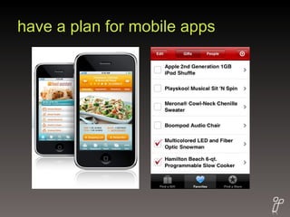 have a plan for mobile apps 