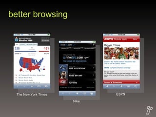 better browsing  The New York Times ESPN Nike 