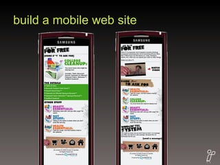 build a mobile web site 