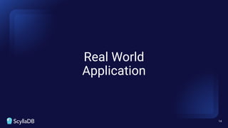 Real World
Application
14
 
