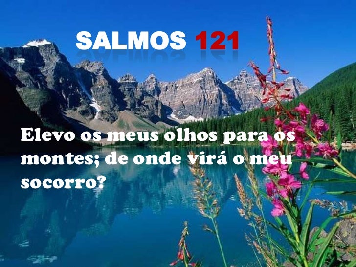 Elevo Meus Olhos Para Os Montes