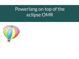 Powerlang on top of the
eclipse OMR
Jan Vraný