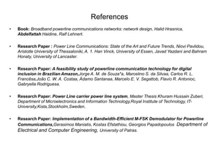 Powerline Reference Power Line Communication | PPT