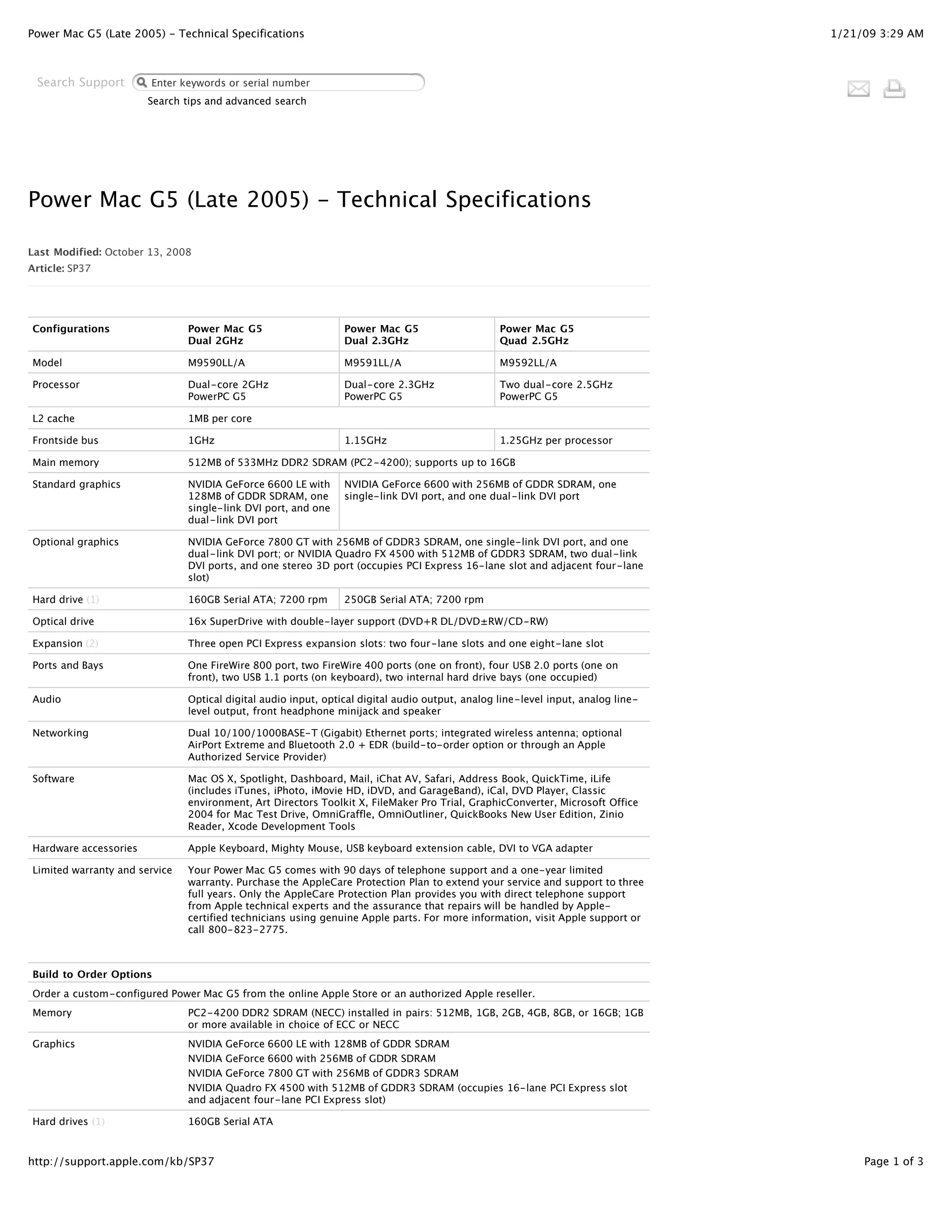 PowerMac G5 (Late 2005) Quad 2.5GHz 16Go Ram 960Go SSD NVIDIA Quadro