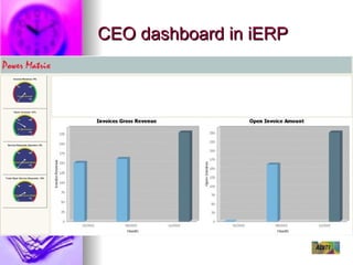 CEO dashboard in iERP 