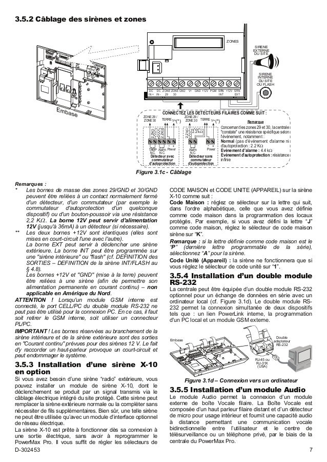 remarquez l'installation visonic powermax pro fumée