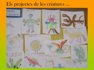 Els projectes de les criatures …
 