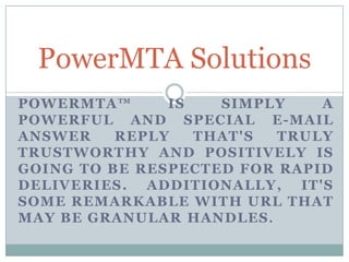 Powermta nulled | PDF