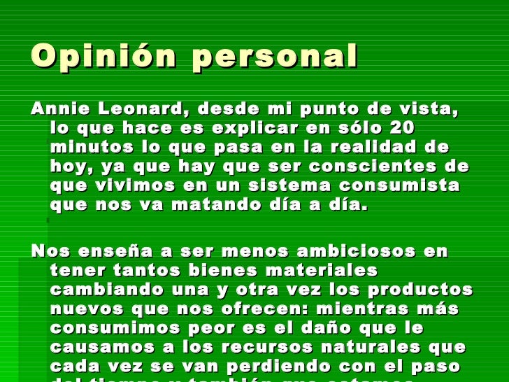 La historia de las cosas
