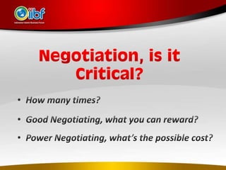 Power negotiation by IIBF