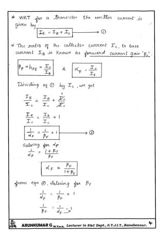 Power Electronics Gate Notes.pdf Power Electronics Notes written by Arun Kumar G, Associate Professor ...
