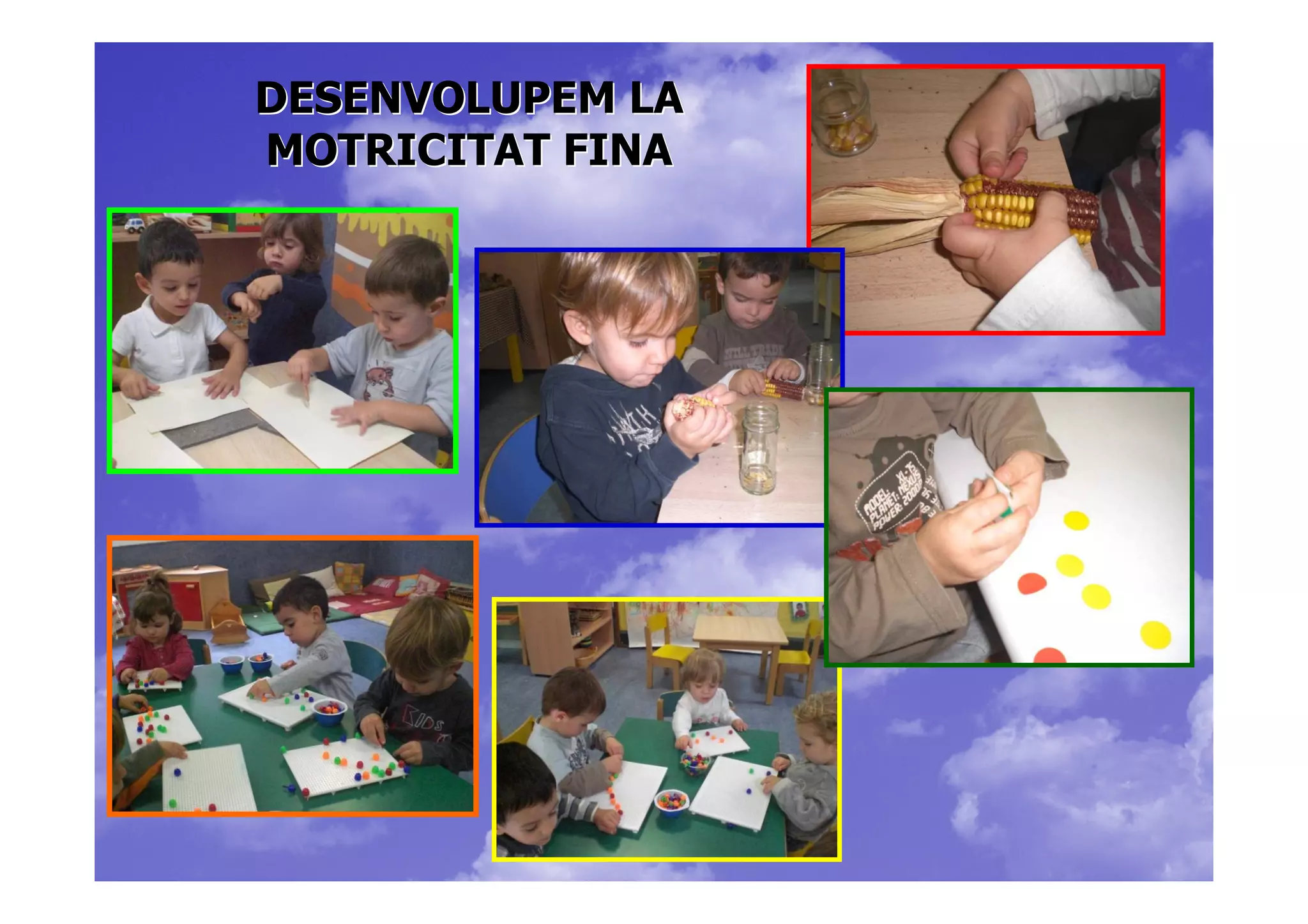 DESENVOLUPEM LA
MOTRICITAT FINA
 