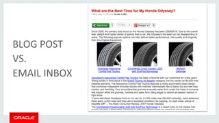 BLOG 
POST 
VS. 
EMAIL 
INBOX 
 