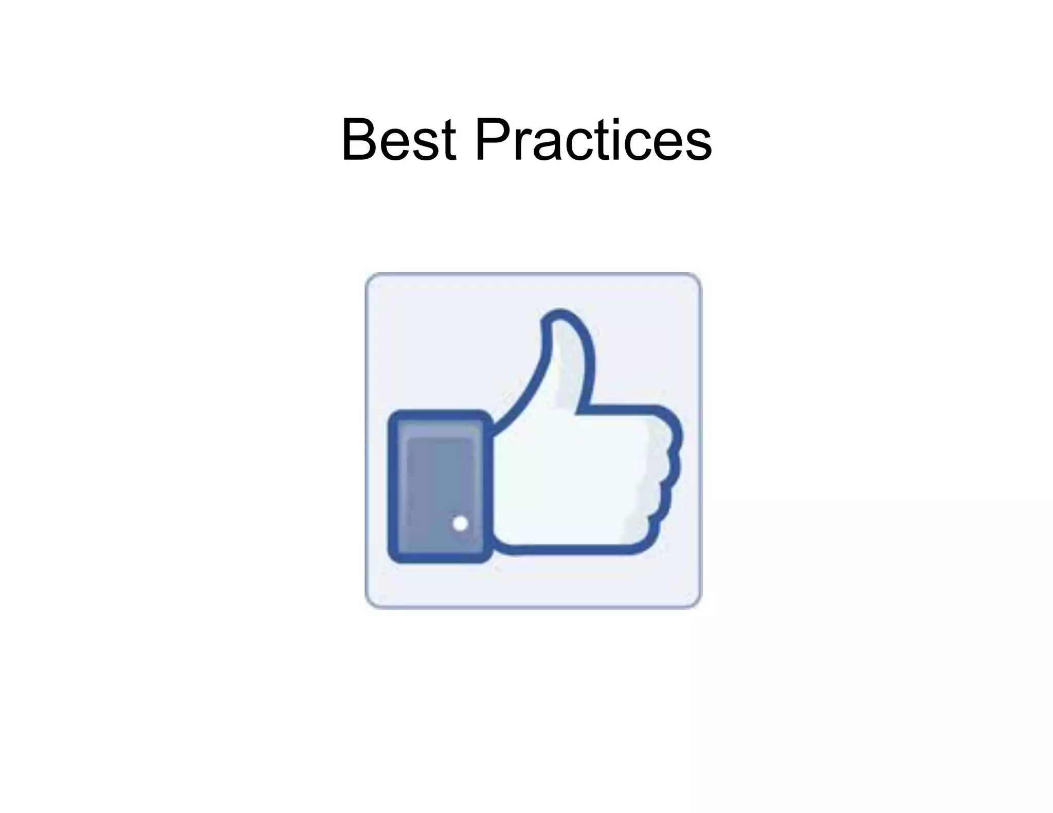 Best Practices
 