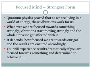 Power Of Focused Mind | PPS