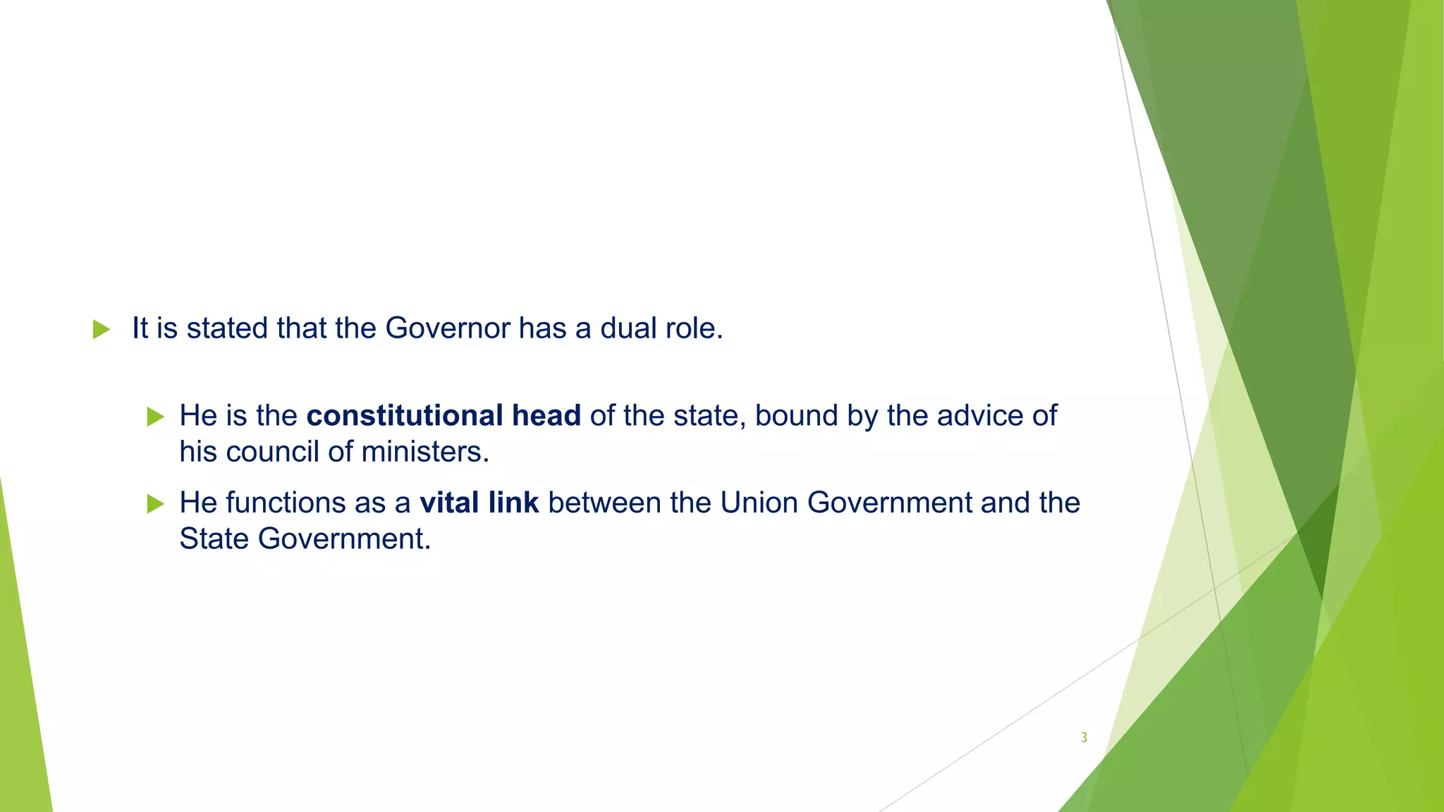 Power of governor PPT