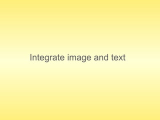 Integrate image and text 