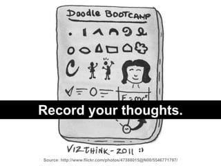Record your thoughts.<br />Source: http://www.flickr.com/photos/47388015@N00/5546771797/<br />