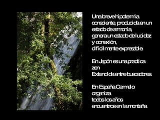 Unab vehip te ia
     re     o rm
c ns ie , p d id e un
 o c nte ro uc a n
e ta od a o ,
 s d e rm nía
g ne un e ta od luc e
 e ra    s d e id z
y c ne n,
   o xió
d ilm ntee re a le
 ifíc e    xp s b .

En J p n e unap c a
    aó s       ra tic
zen
Exte id e
    nd a ntreb c d re .
              us a o s

En Es a C rm lo
     p ña a e
o a
 rg niza
to o lo a s
  d s s ño
e ue se lam nta
 nc ntro n    o ña
 