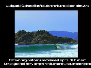 Lap yad l C s d Ba ñas lete r b na o se p a ra
   la e a tro e ro ue ne ue s la n rim ve




   C m e ning s a uí s c ns rvae e p
    o o n    ún itio q e o e      l s íritu d l b n s
                                             e ue urf
Da la g c sa m r y c m a e b nao ala b na m re d s
  r s ra ia l a     o p rtir n ue nd s ue s a ja a
 
