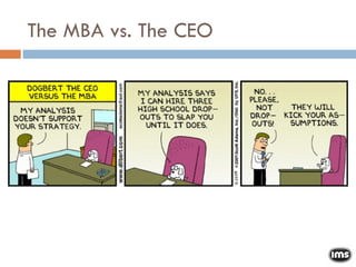 The MBA vs. The CEO 