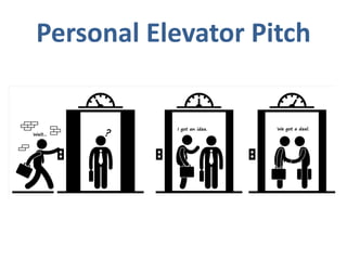 Personal Elevator Pitch  
