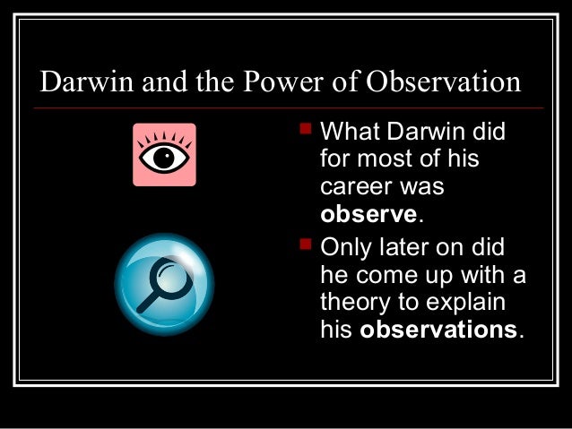 The Power of Observation