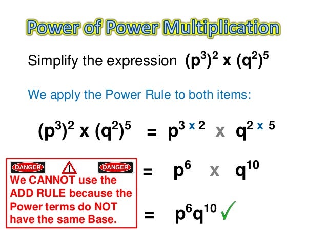 Power of Power Exponent Rule