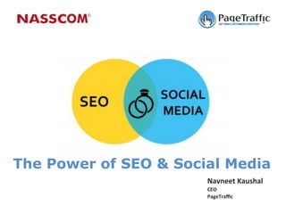 The Power of SEO & Social Media
Navneet	
  Kaushal	
  
CEO	
  
PageTraﬃc	
  

 