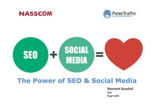 Navneet	
  Kaushal	
  
CEO	
  
PageTraﬃc	
  
The Power of SEO & Social Media
 