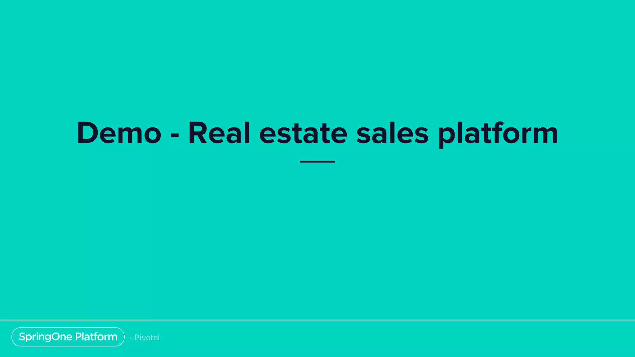 Demo - Real estate sales platform
 