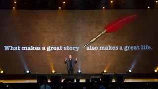 What makes a great story   also makes a great life.
 