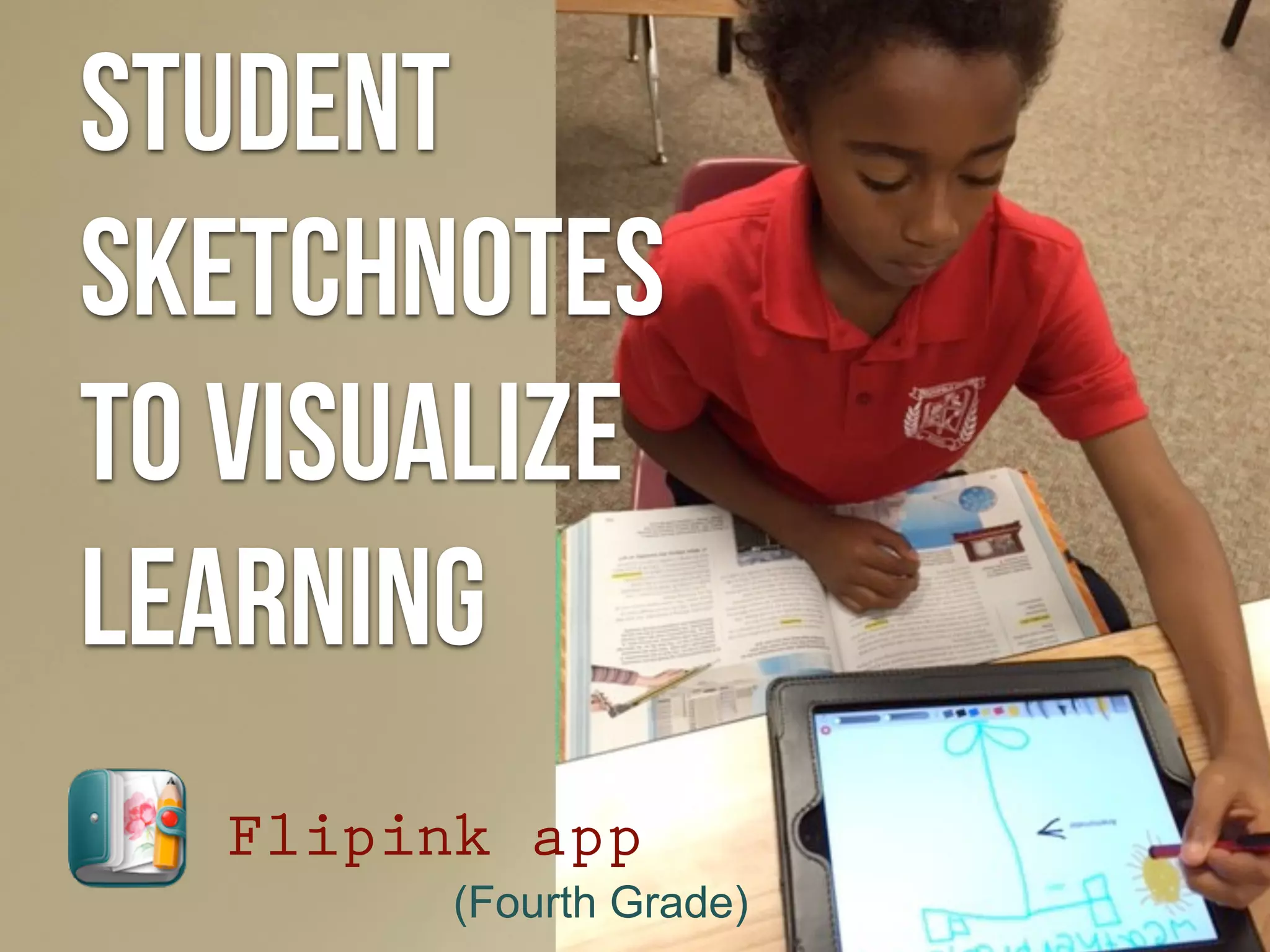 Student
Sketchnotes
to visualize
Learning
Flipink app
(Fourth Grade)
 