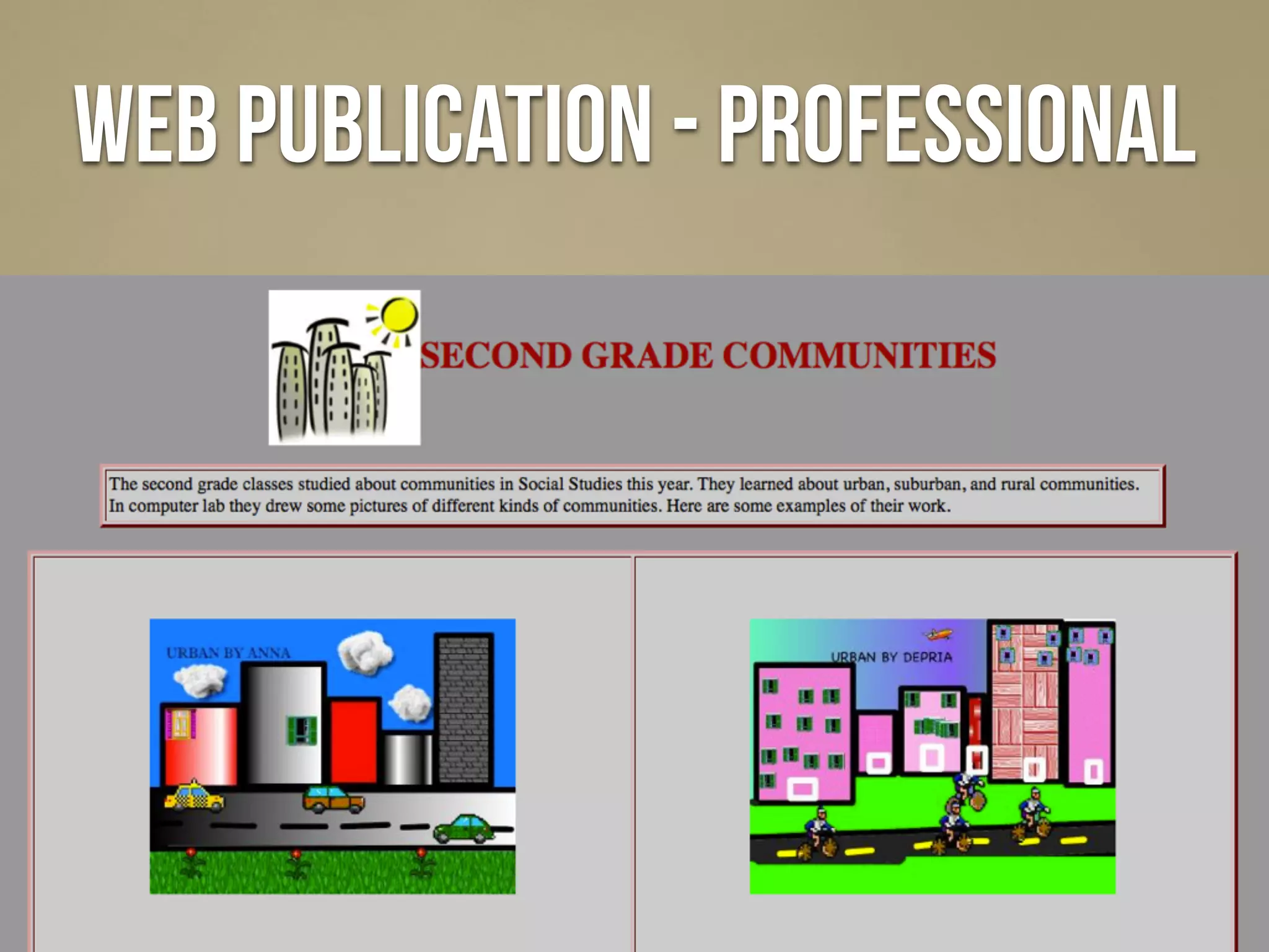 web publication - Professional
 